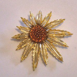 Sarah Coventry Vintage Large Flower Brooch